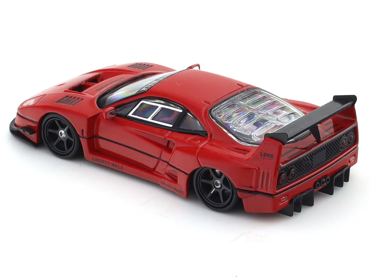 Ferrari F40 LBWK Red 1:64 Street Warrior diecast scale model car miniature collectible - Image 8