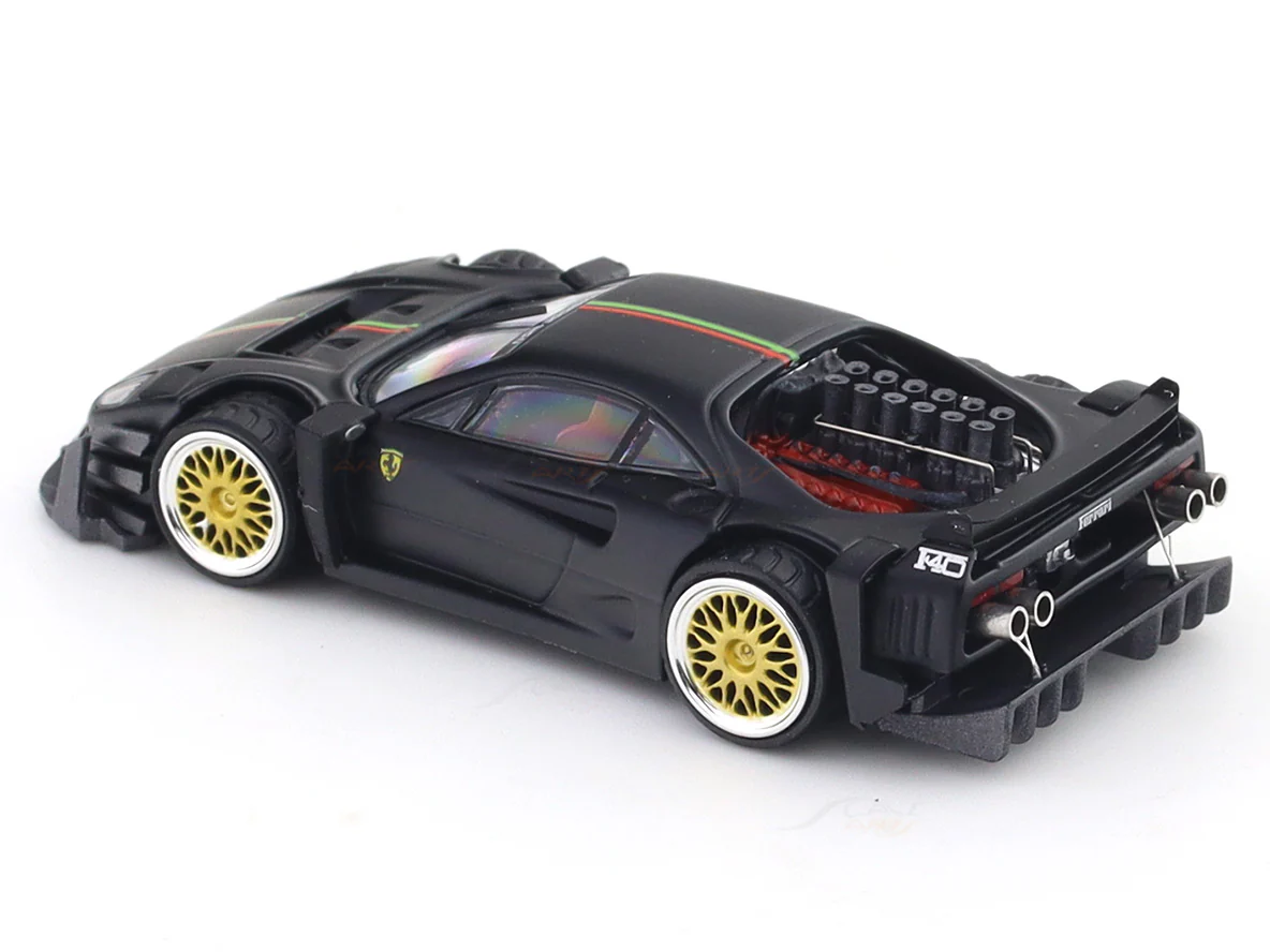 Ferrari F40 Yasid Concept black 1:64 Autobots diecast scale model miniature car collectible - Image 8