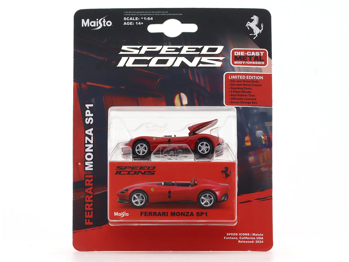 Ferrari Monza SP1 red 1:64 Maisto licensed diecast scale model car - Image 12