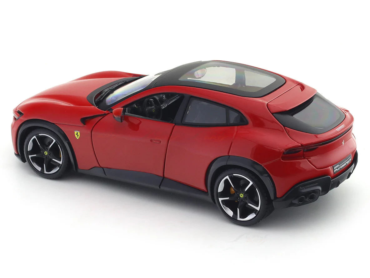 Ferrari Purosangue Red 1:24 Bburago Licensed Diecast Scale Model Car with Acrylic Cover - Image 3
