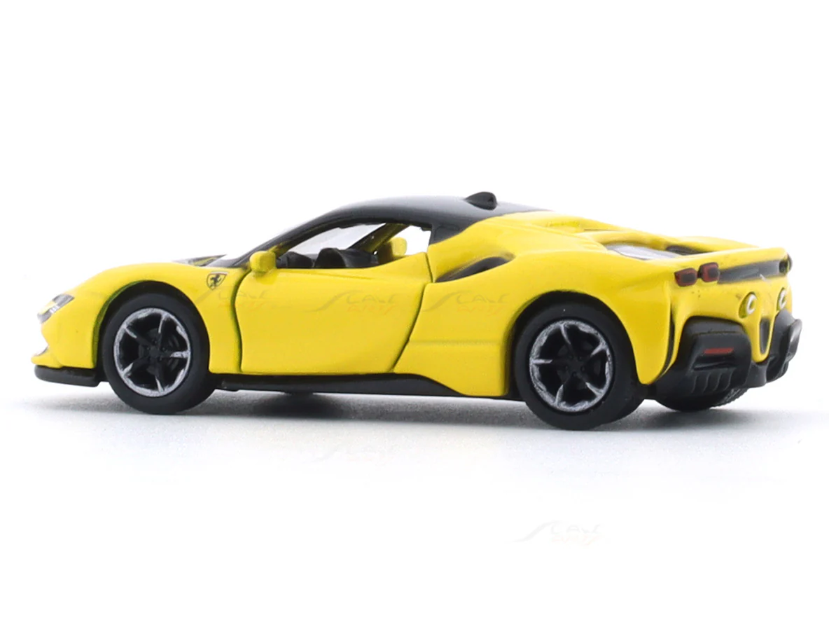 Ferrari SF90 Stradale Yellow 1:64 Maisto licensed diecast scale model car - Image 3