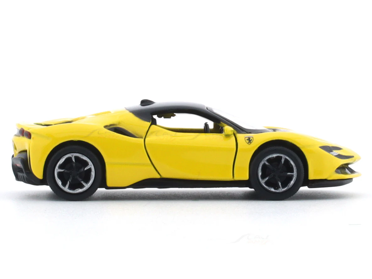 Ferrari SF90 Stradale Yellow 1:64 Maisto licensed diecast scale model car - Image 5