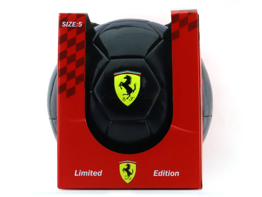 Ferrari Soccer ball Size 5 Black laminated : licensed product - Image 3