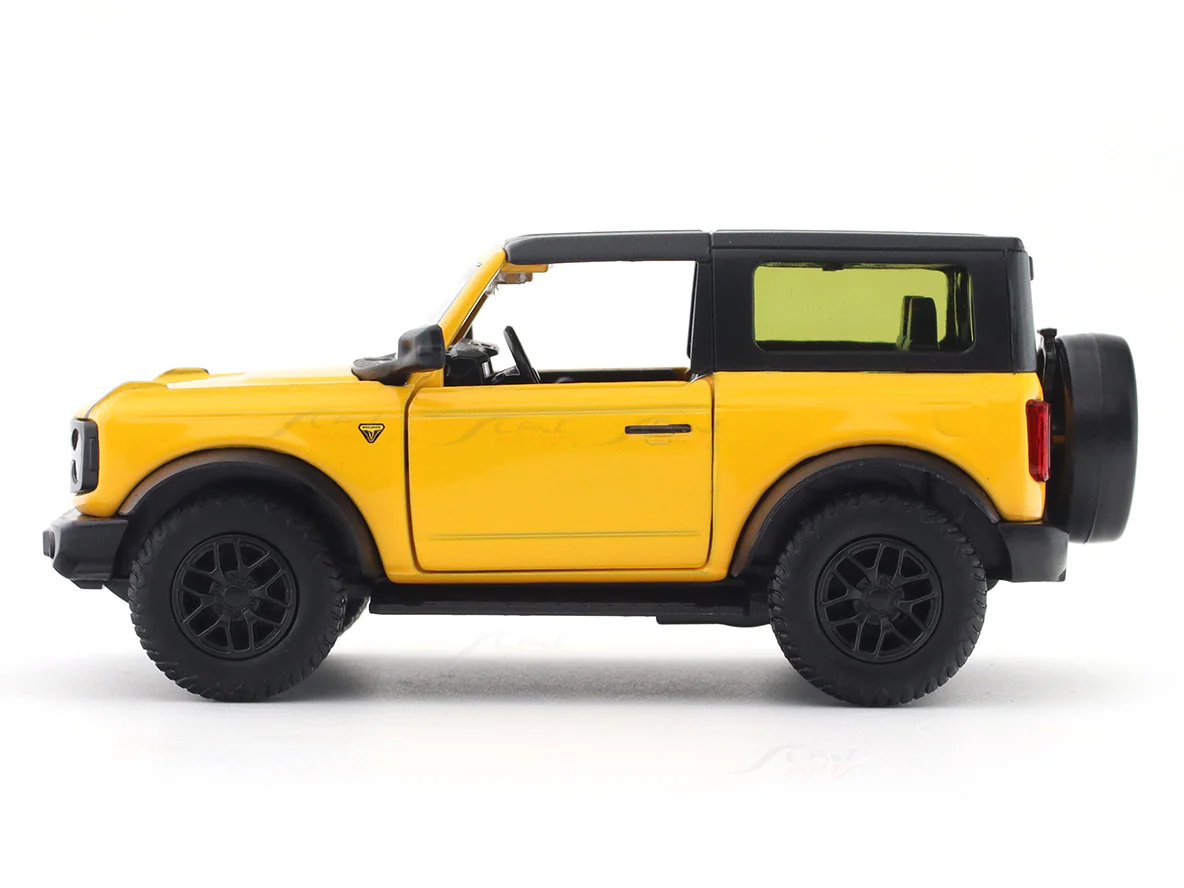 Ford Bronco Badlands yellow 1:33-42 RMZ City licensed pull back car scale model - Image 2