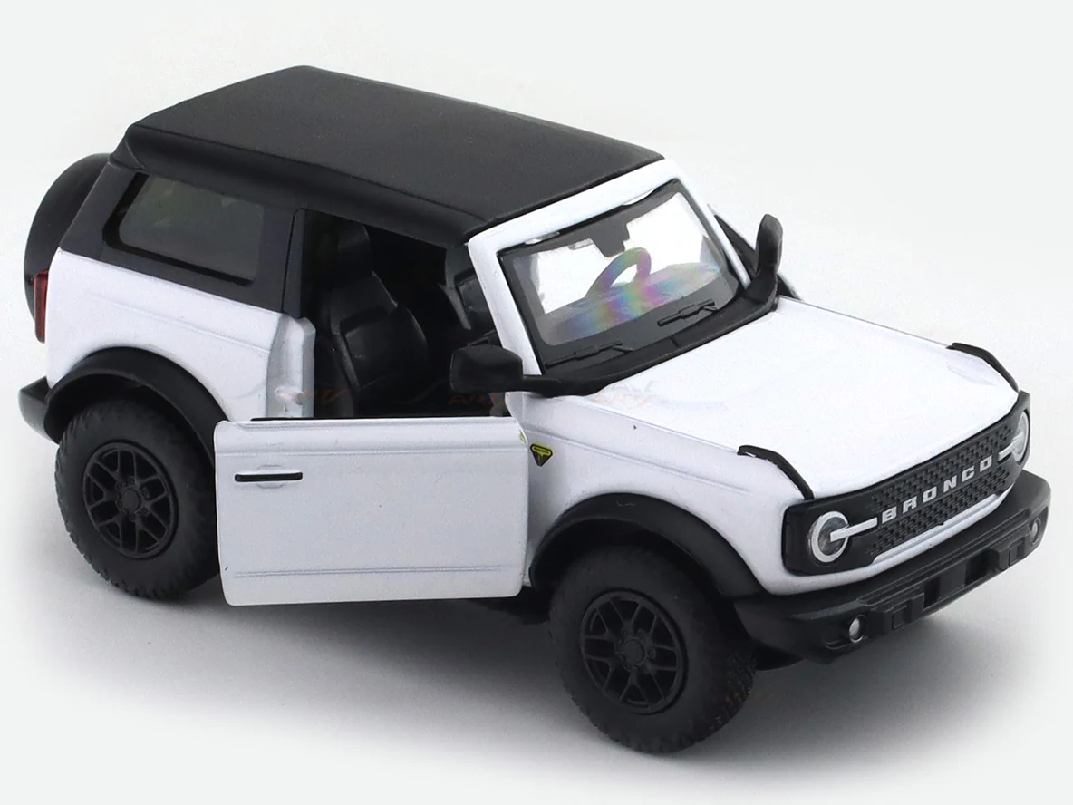 Ford Bronco white 1:33-42 RMZ City licensed pull back car scale model - Image 9