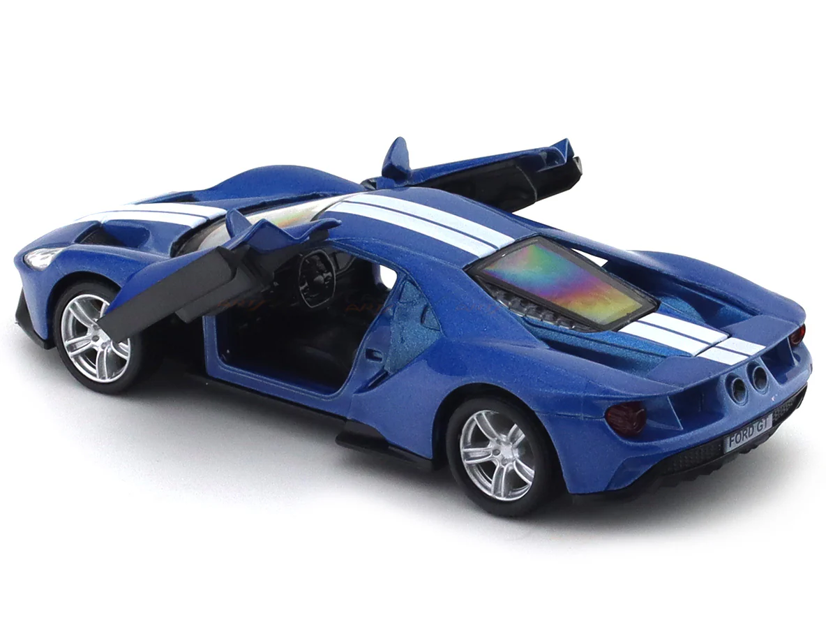 Ford GT Blue 1:33-42 RMZ City licensed pull back car scale model - Image 13
