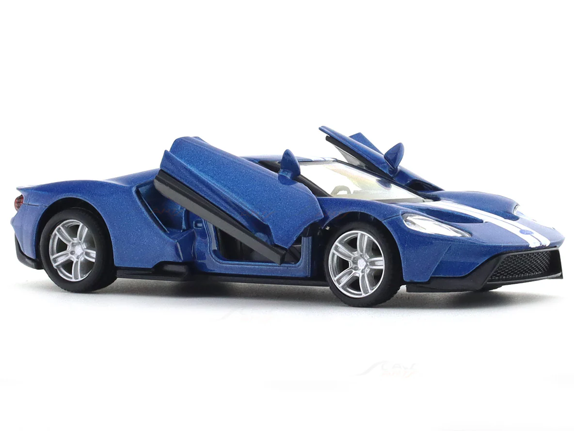 Ford GT Blue 1:33-42 RMZ City licensed pull back car scale model - Image 9