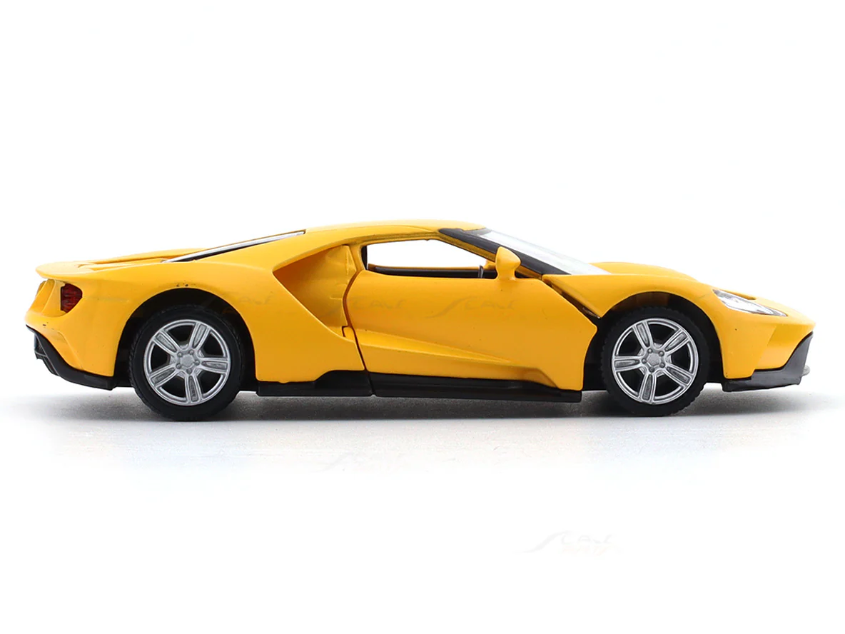 Ford GT Matte Yellow 1:33-42 RMZ City licensed pull back car scale model - Image 5