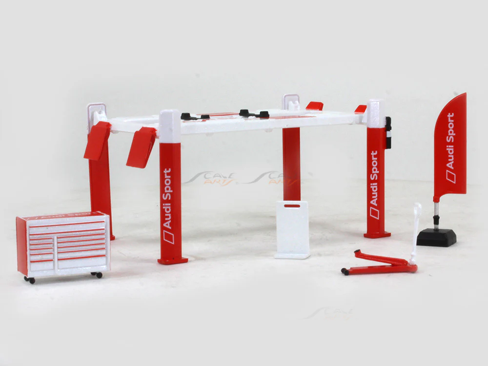 Garage tool set Audi Sport 1:64 Tarmac Works scale model accessories - Image 2