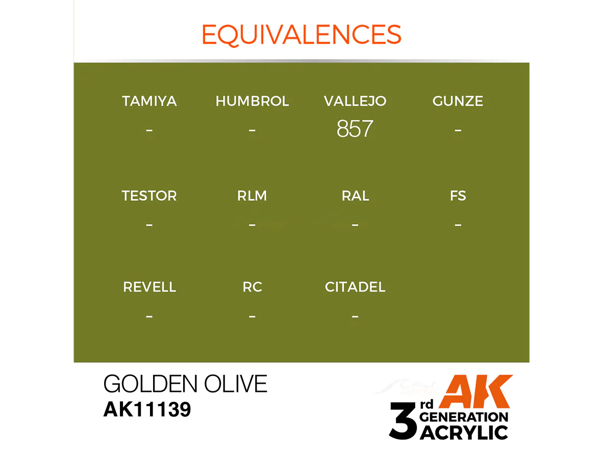Golden Olive 17ml AK Interactive acrylic color AK11139 - Image 2
