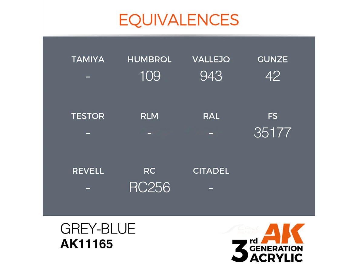 Grey Blue 17ml AK Interactive acrylic color AK11165 - Image 2