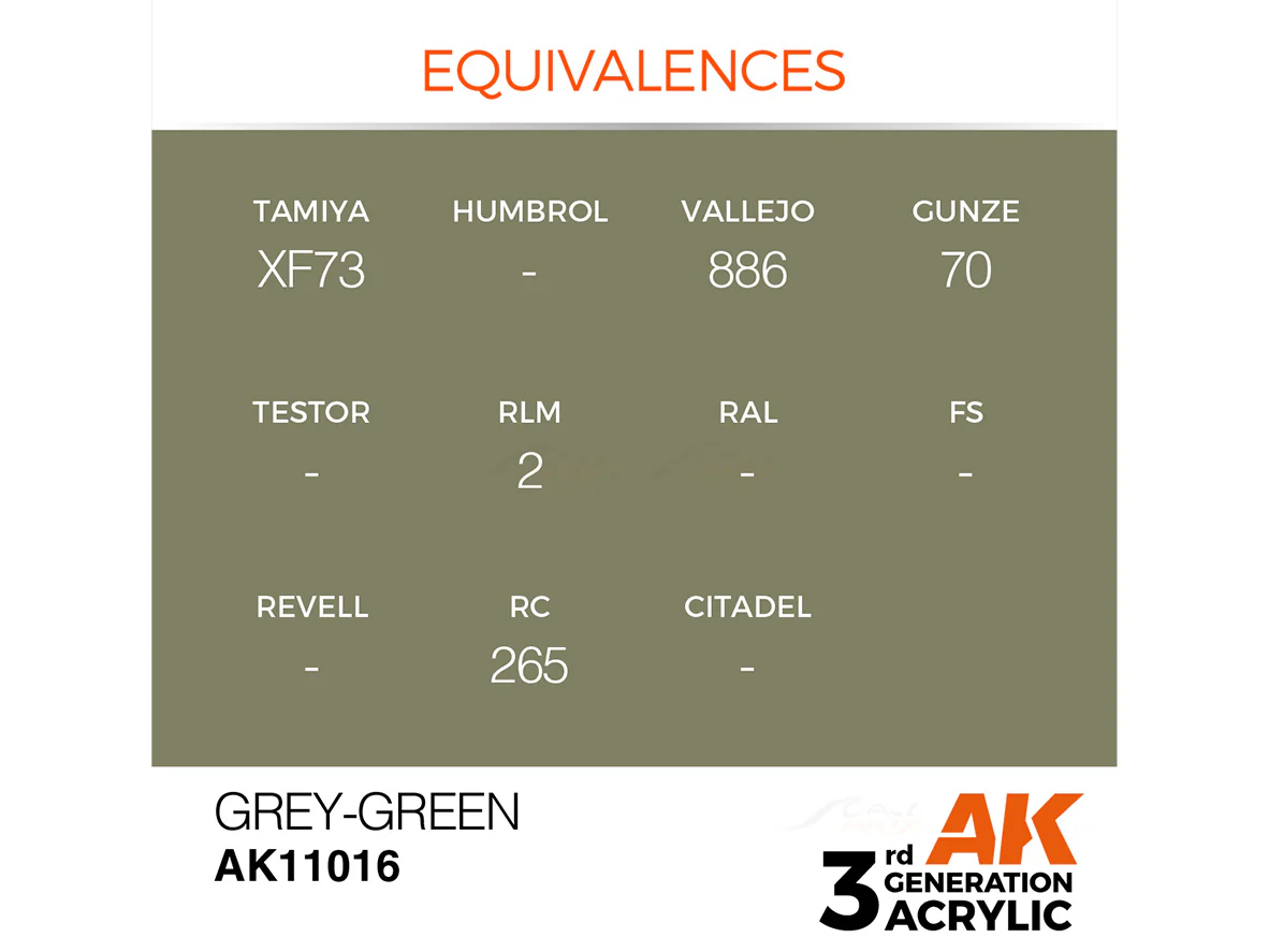 Grey Green 17ml AK Interactive acrylic color AK11016 - Image 2