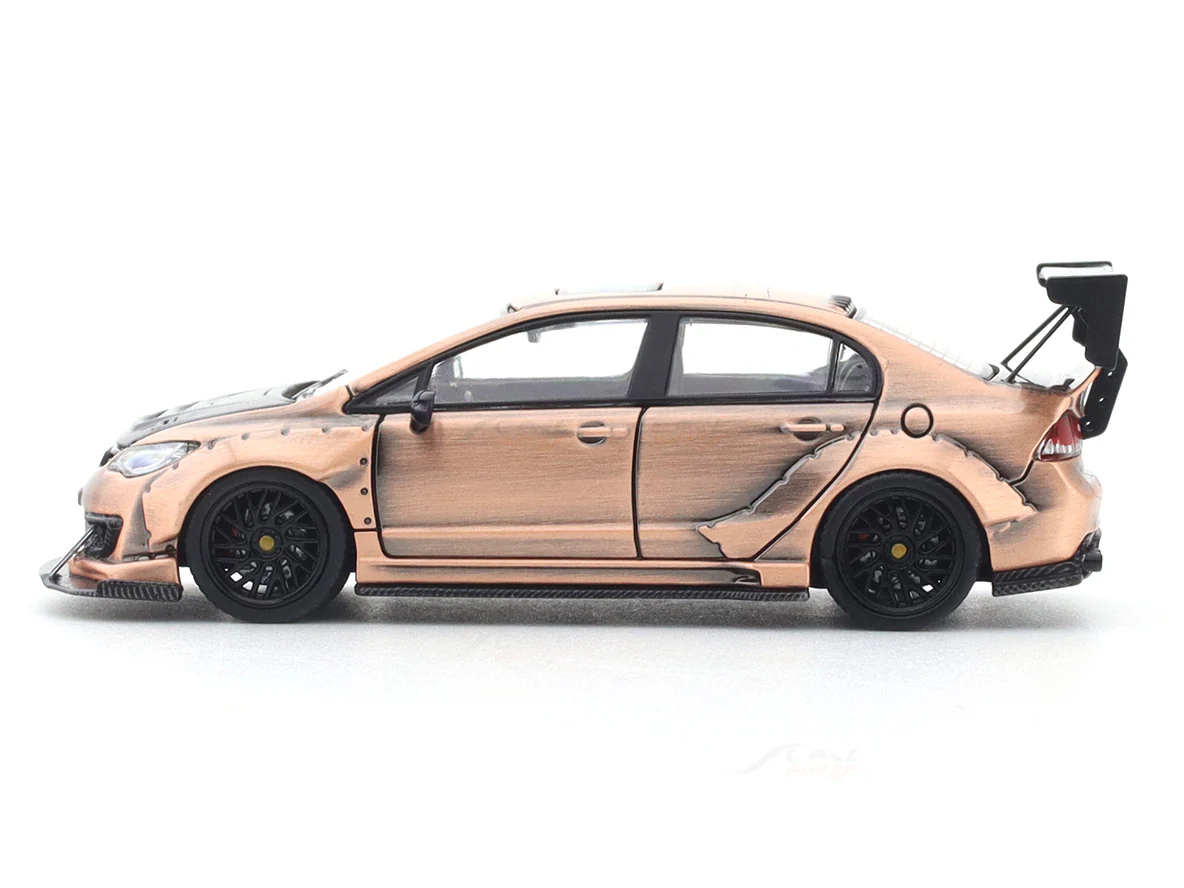 Honda Civic FD2 copper 1:64 Time Micro diecast scale model car miniature - Image 2