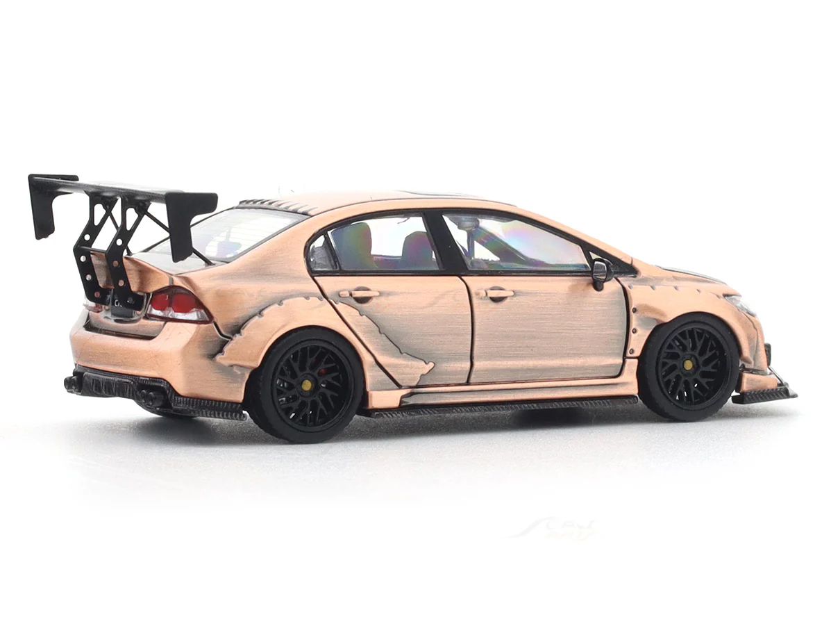 Honda Civic FD2 copper 1:64 Time Micro diecast scale model car miniature - Image 4