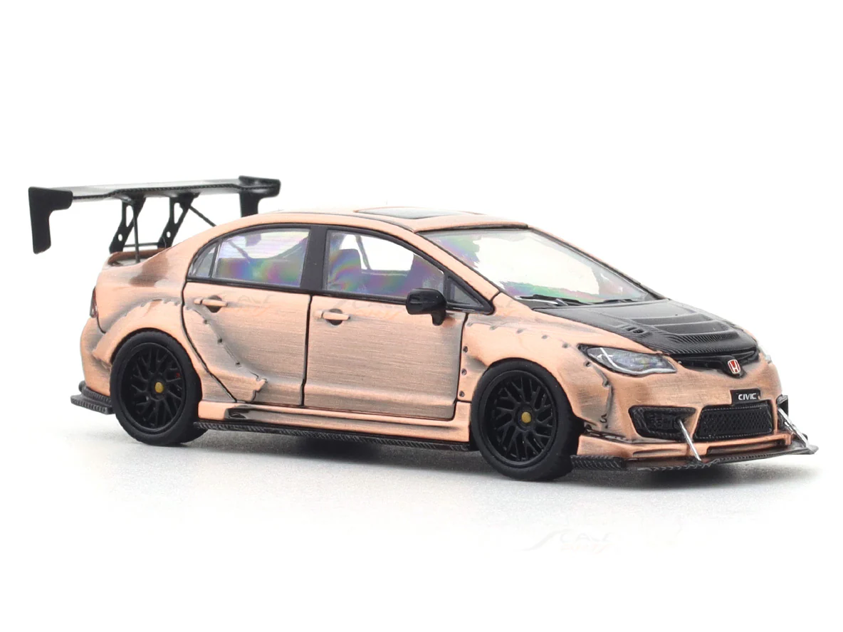 Honda Civic FD2 copper 1:64 Time Micro diecast scale model car miniature - Image 6