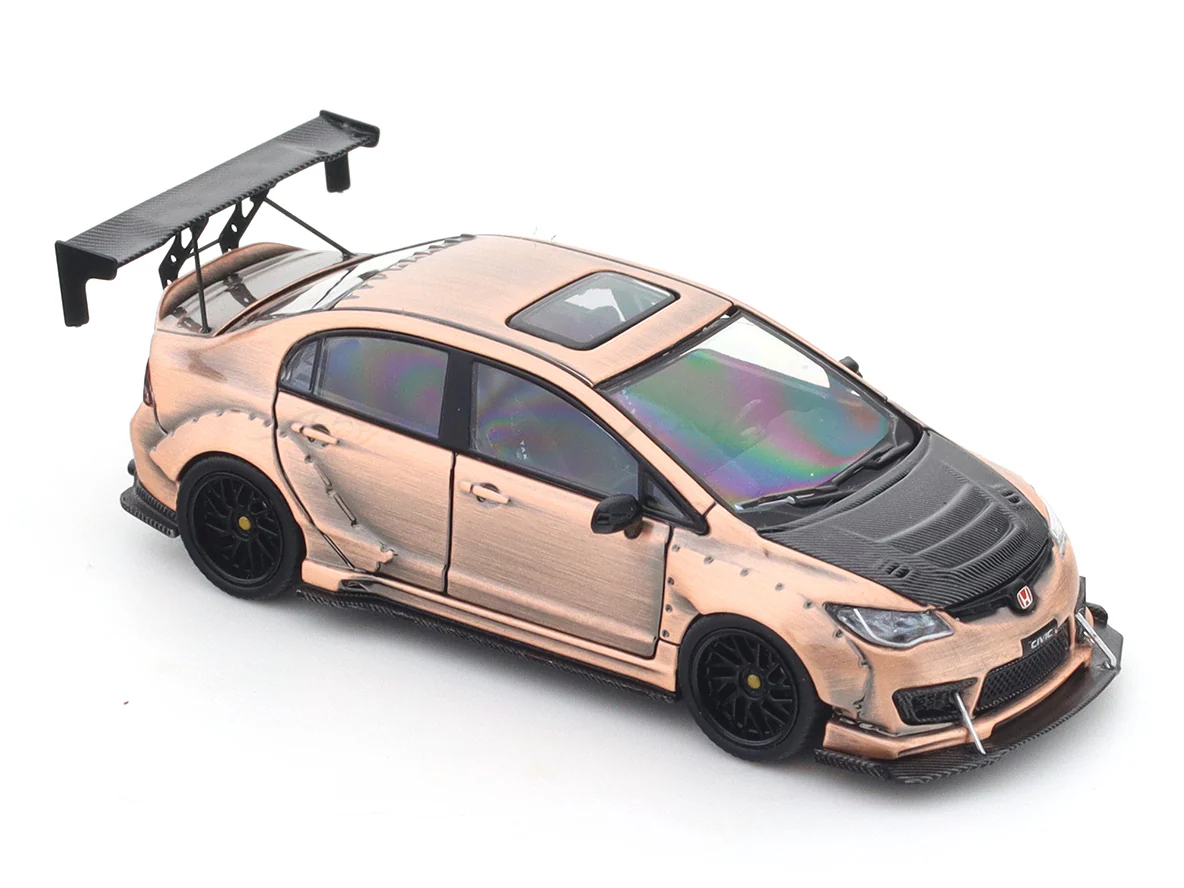 Honda Civic FD2 copper 1:64 Time Micro diecast scale model car miniature - Image 7