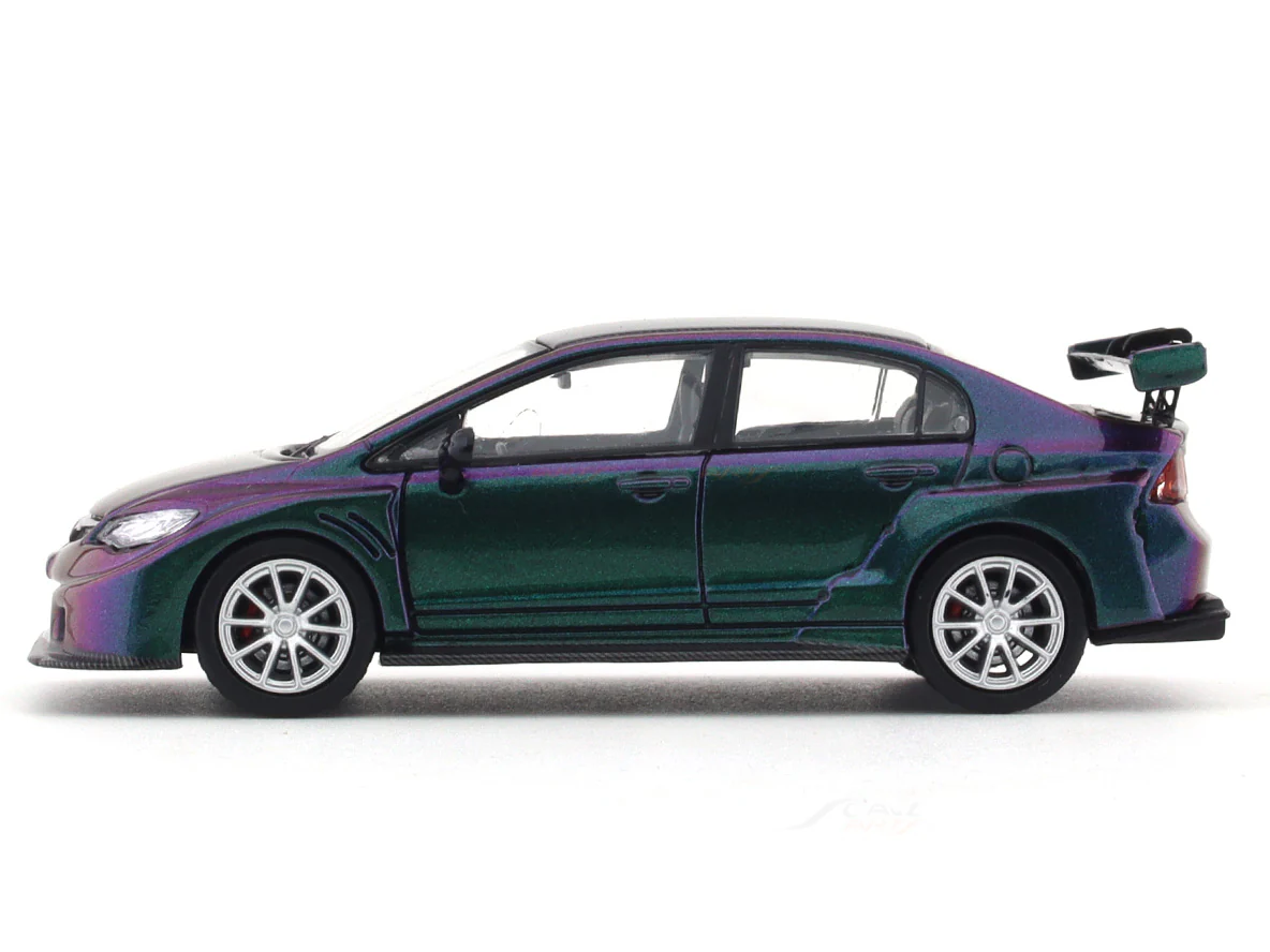Honda Civic FD2 Silver Rims 1:64 TPC diecast scale model collectible - Image 2