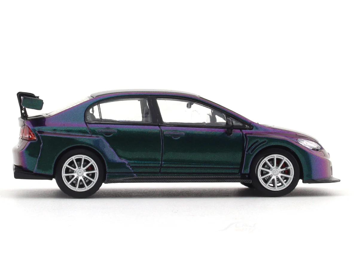 Honda Civic FD2 Silver Rims 1:64 TPC diecast scale model collectible - Image 5