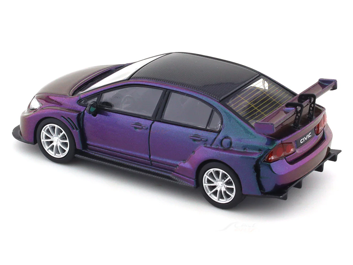 Honda Civic FD2 Silver Rims 1:64 TPC diecast scale model collectible - Image 8