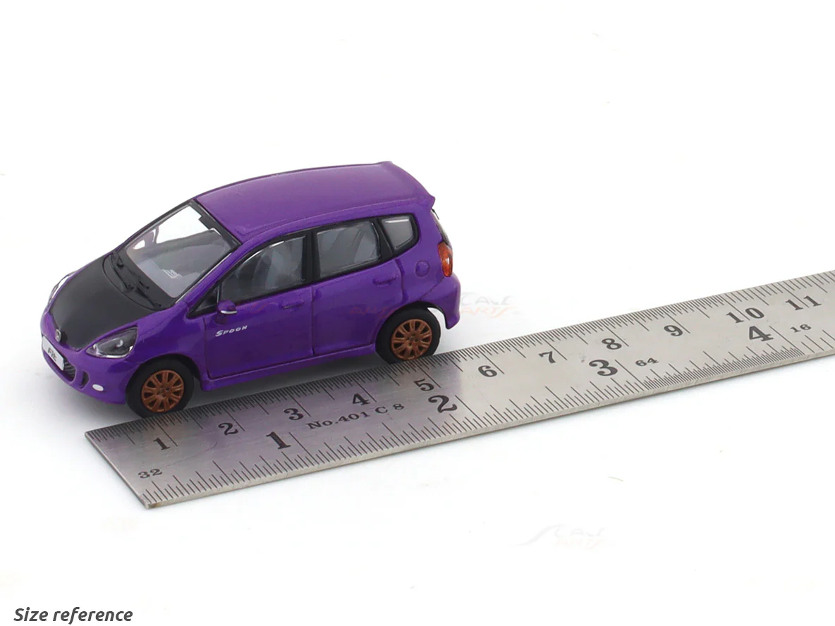 Honda Fit / Jazz purple 1:64 GCD diecast scale model car - Image 9