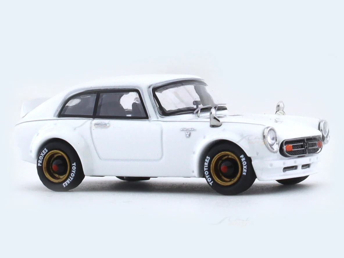 Honda S800 white 1:64 LF Model diecast scale car collectible - Image 7