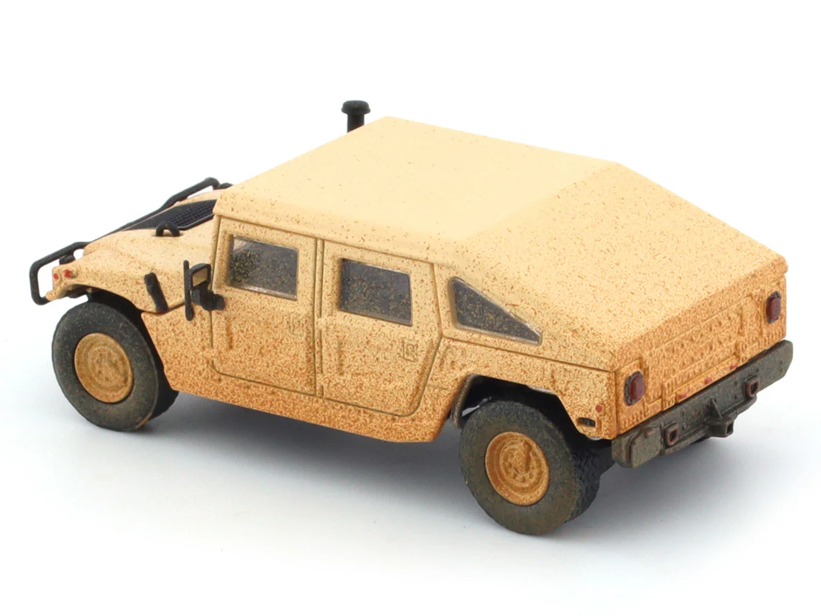 Hummer H1 / Humvee Beige dirty 1:64 Master diecast scale model car - Image 8