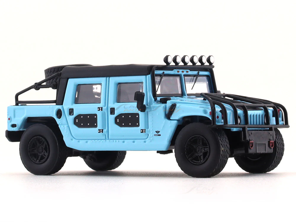 Hummer H1 Pickup blue 1:64 Master diecast scale model car - Image 6