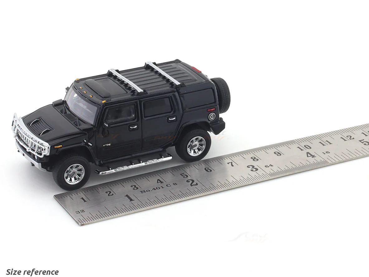 Hummer H2 Black 1:64 Lulu Model diecast scale model car - Image 9