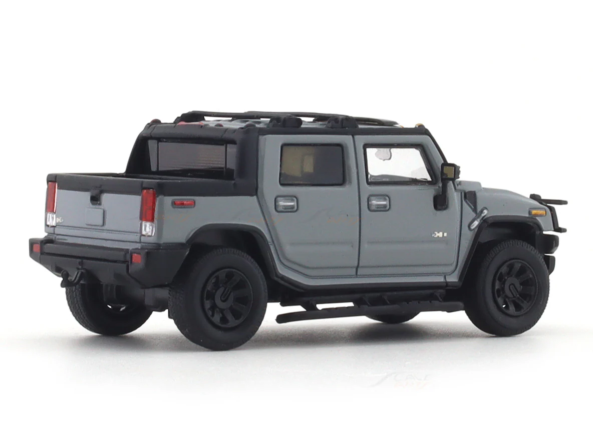 Hummer H2 Pickup Grey 1:64 Lulu Model diecast scale model car - Image 4