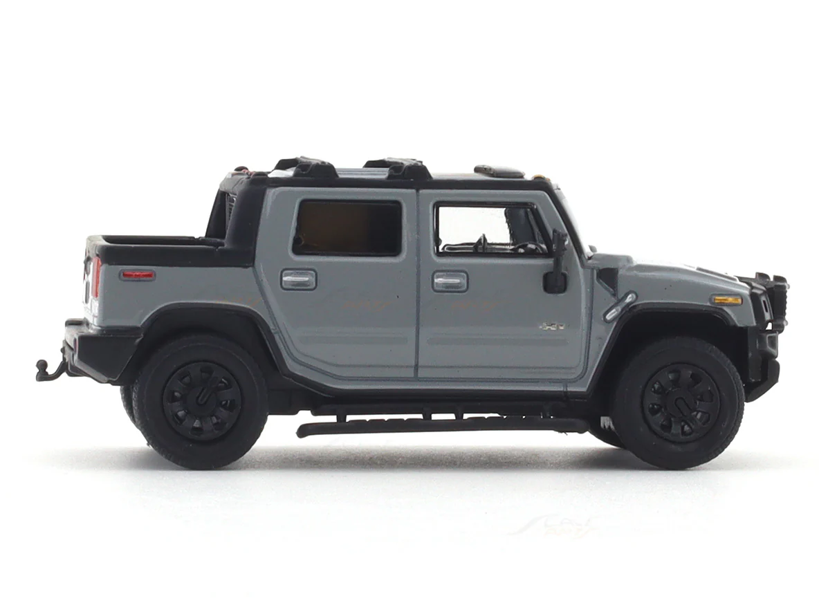 Hummer H2 Pickup Grey 1:64 Lulu Model diecast scale model car - Image 5