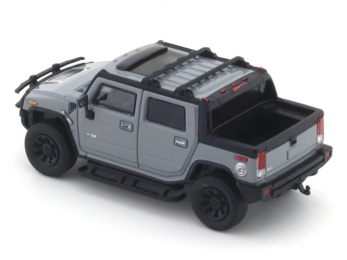 Hummer H2 Pickup Grey 1:64 Lulu Model diecast scale model car - Image 8