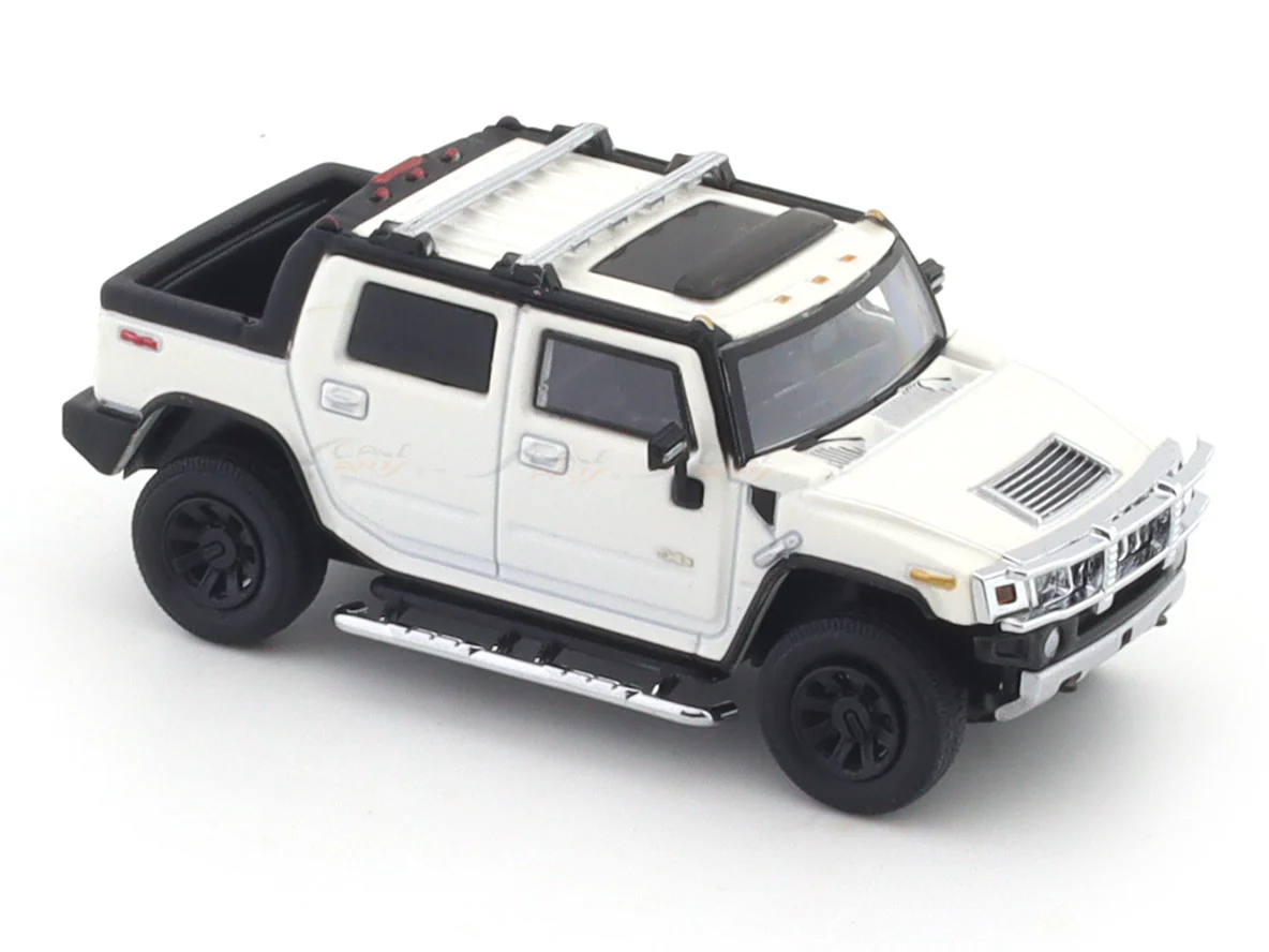 Hummer H2 Pickup White 1:64 Lulu Model diecast scale model car - Image 7