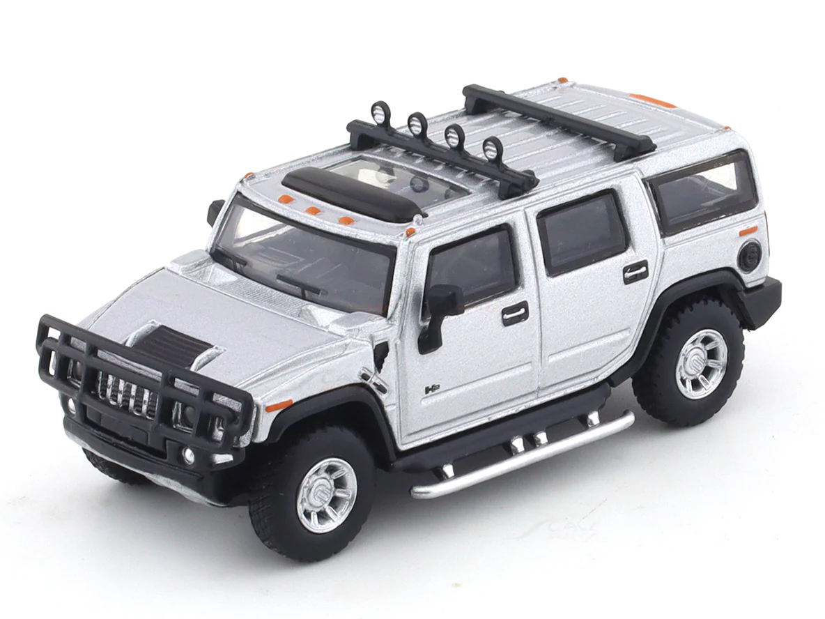 Hummer H2 Silver 1:64 JKM diecast scale model car miniature - Image 7