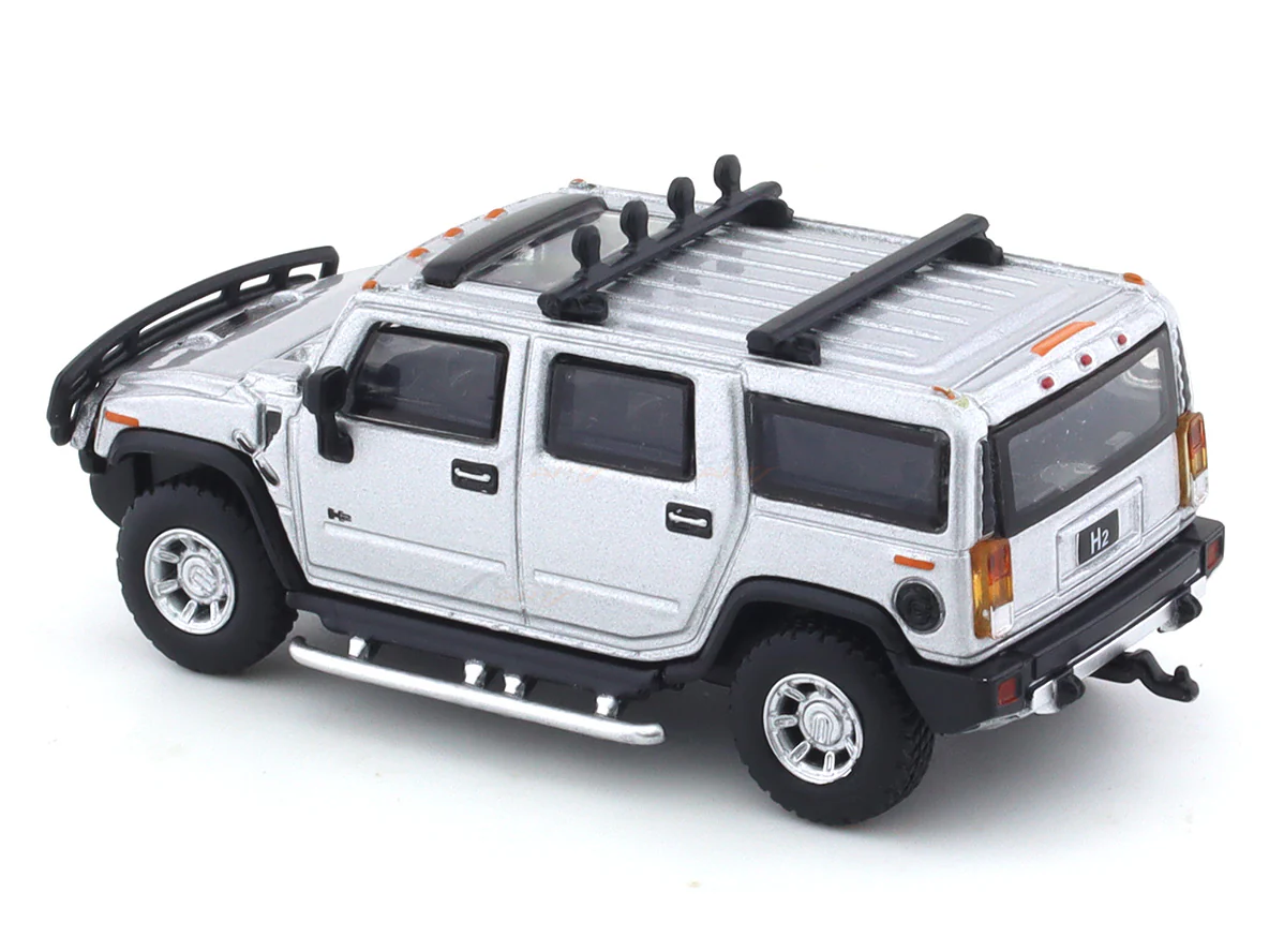 Hummer H2 Silver 1:64 JKM diecast scale model car miniature - Image 8