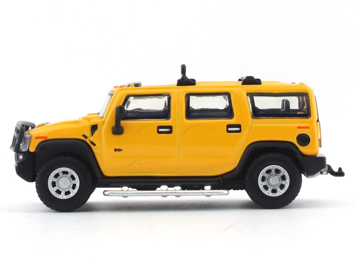Hummer H2 Yellow 1:64 JKM diecast scale model car miniature - Image 2