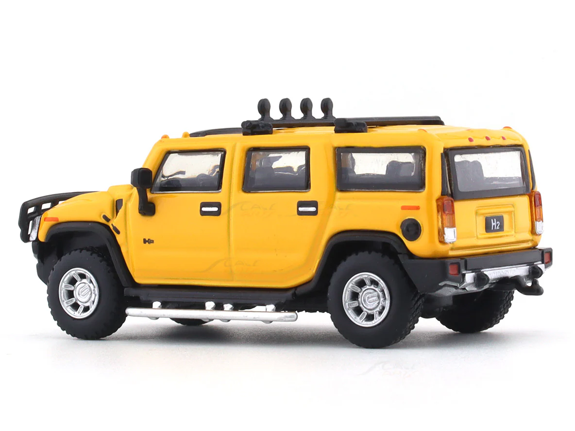 Hummer H2 Yellow 1:64 JKM diecast scale model car miniature - Image 3