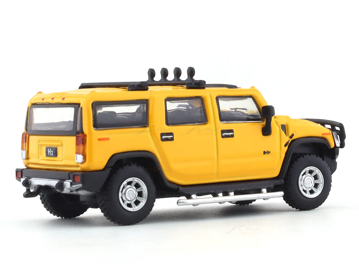 Hummer H2 Yellow 1:64 JKM diecast scale model car miniature - Image 4