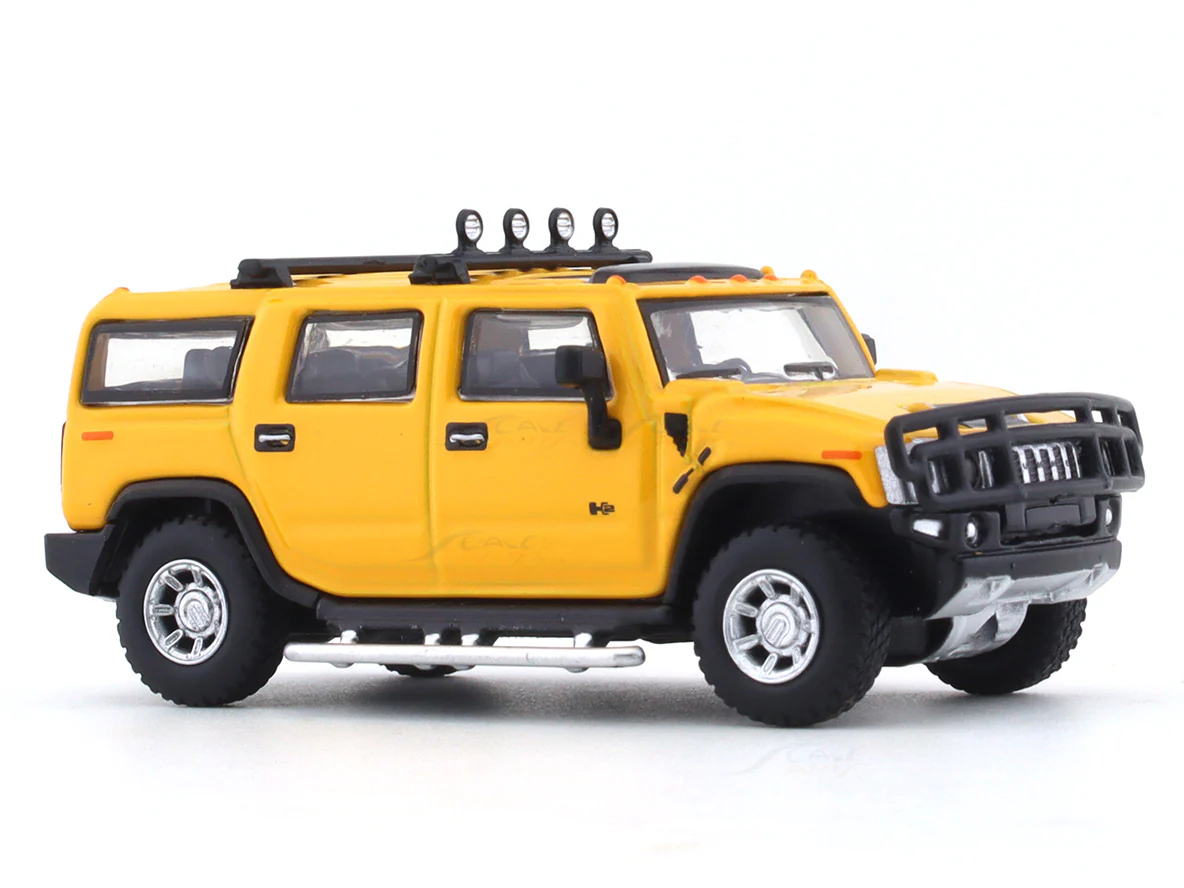 Hummer H2 Yellow 1:64 JKM diecast scale model car miniature - Image 6