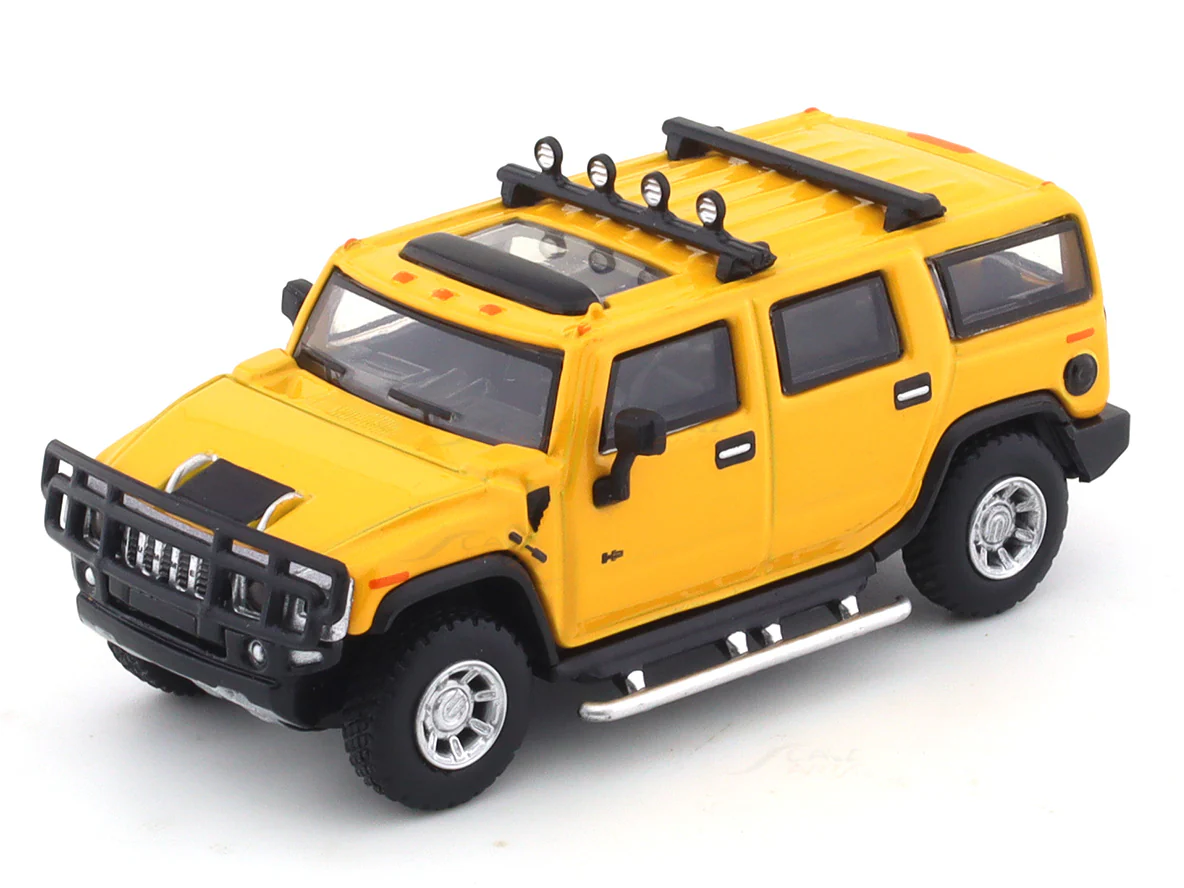Hummer H2 Yellow 1:64 JKM diecast scale model car miniature - Image 7