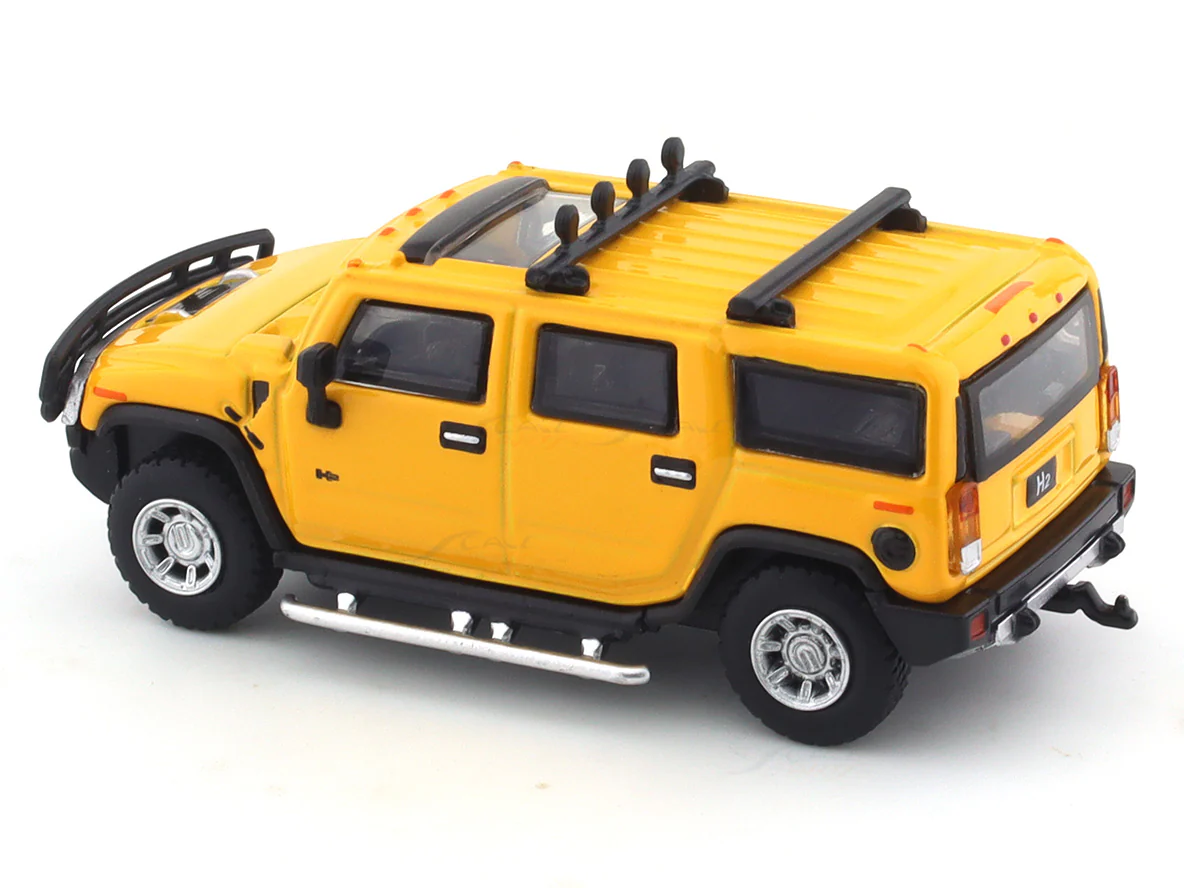 Hummer H2 Yellow 1:64 JKM diecast scale model car miniature - Image 8