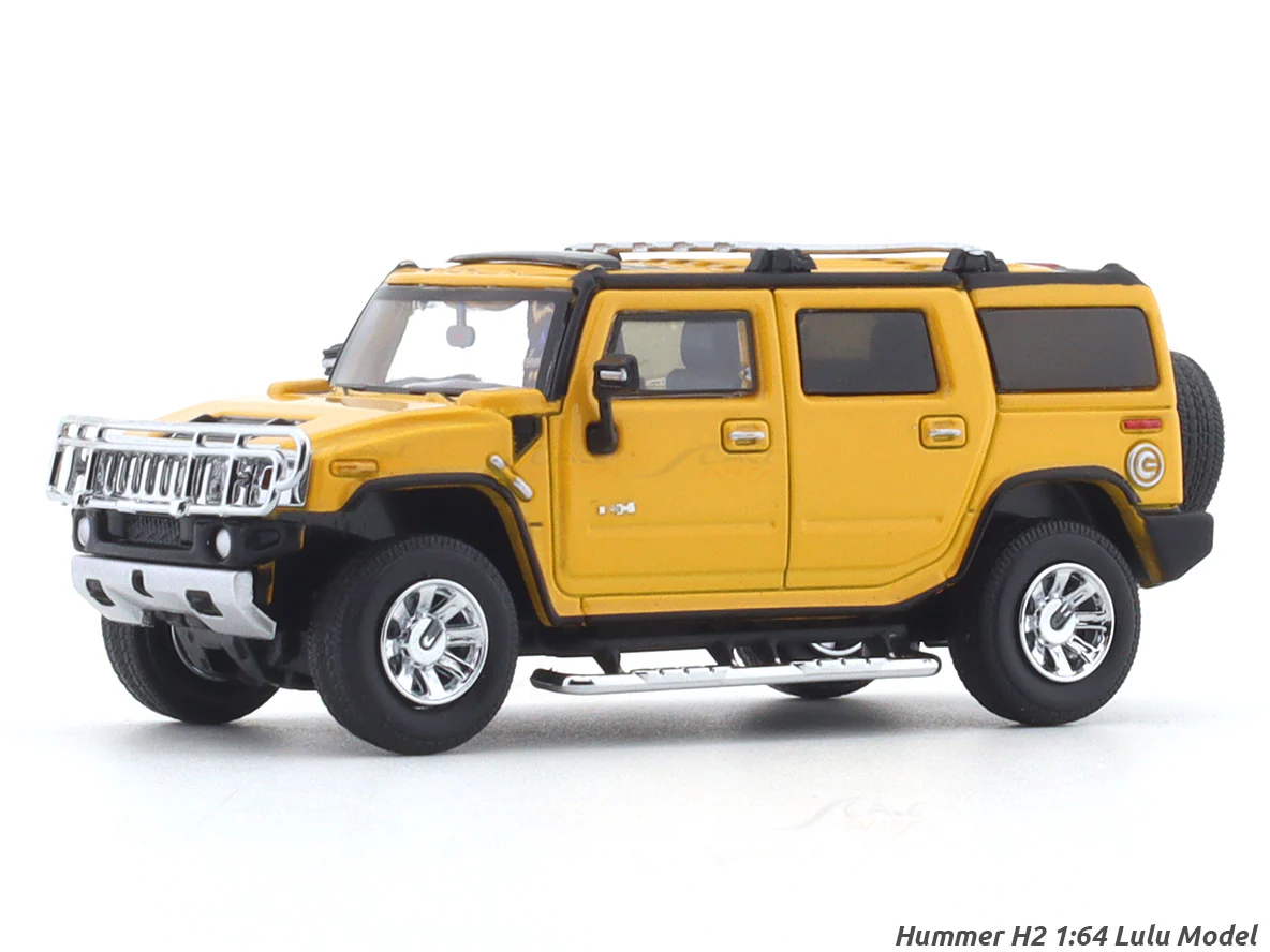 Hummer H2 Yellow 1:64 Lulu Model diecast scale model car