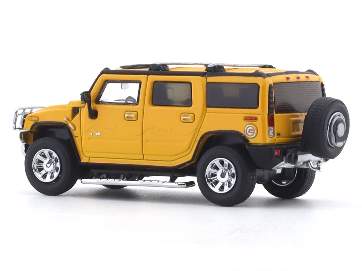 Hummer H2 Yellow 1:64 Lulu Model diecast scale model car - Image 3
