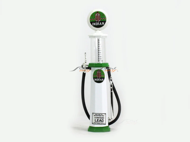 Indian Gasoline Service Gas Pump set 1:18 Road Signature Yatming diecast model - Image 5