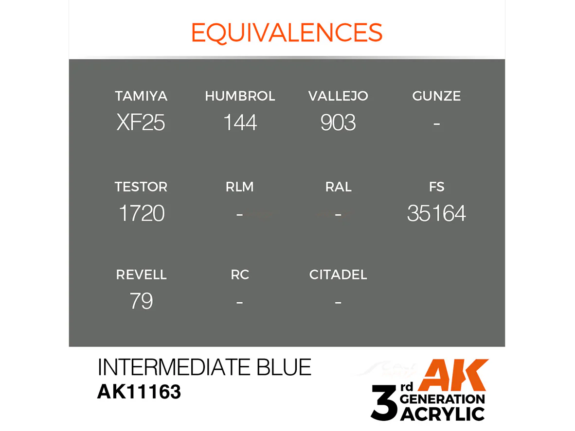Intermediate Blue 17ml AK Interactive acrylic color AK11163 - Image 2