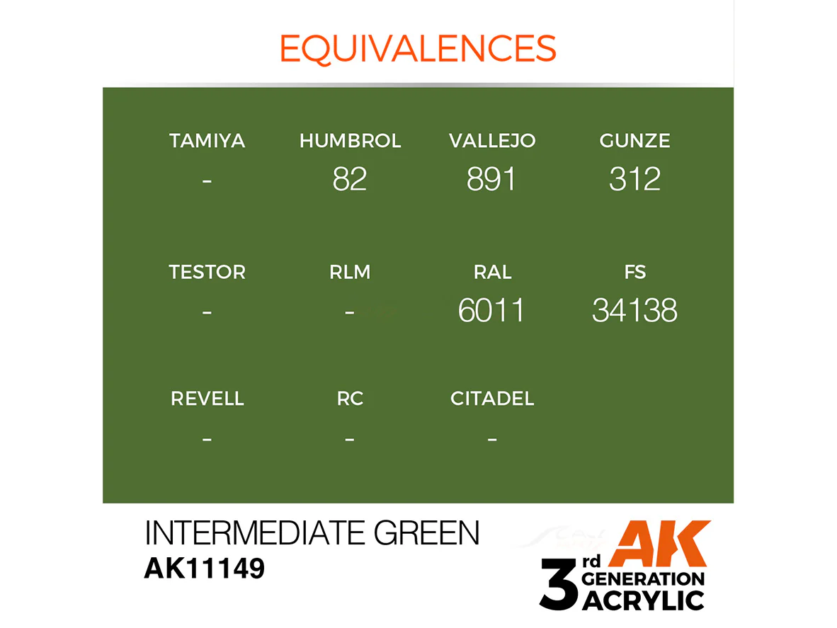 Intermediate Green 17ml AK Interactive acrylic color AK11149 - Image 2