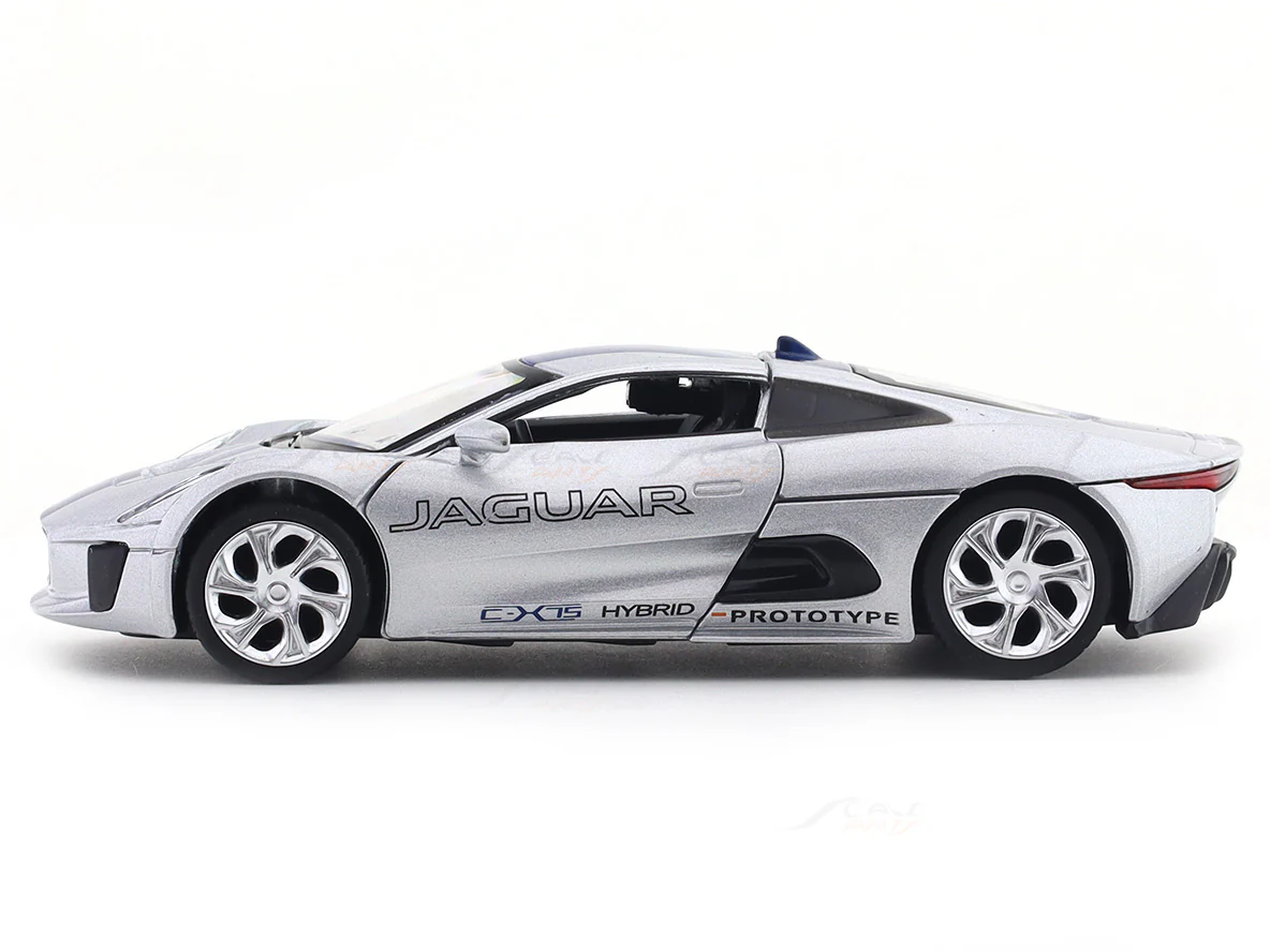 Jaguar C-X75 Silver 1:32 MSZ licensed diecast Scale Model car collectible - Image 2
