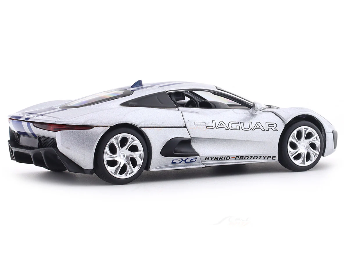 Jaguar C-X75 Silver 1:32 MSZ licensed diecast Scale Model car collectible - Image 4