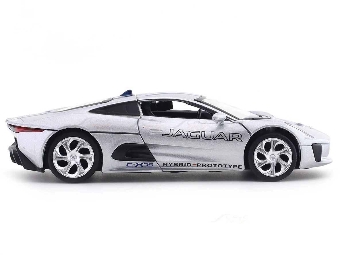 Jaguar C-X75 Silver 1:32 MSZ licensed diecast Scale Model car collectible - Image 5
