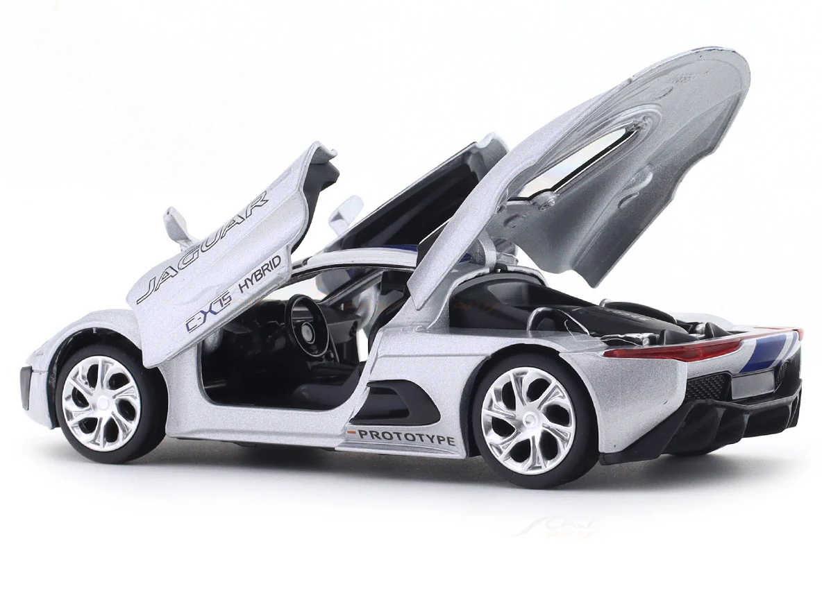 Jaguar C-X75 Silver 1:32 MSZ licensed diecast Scale Model car collectible - Image 7