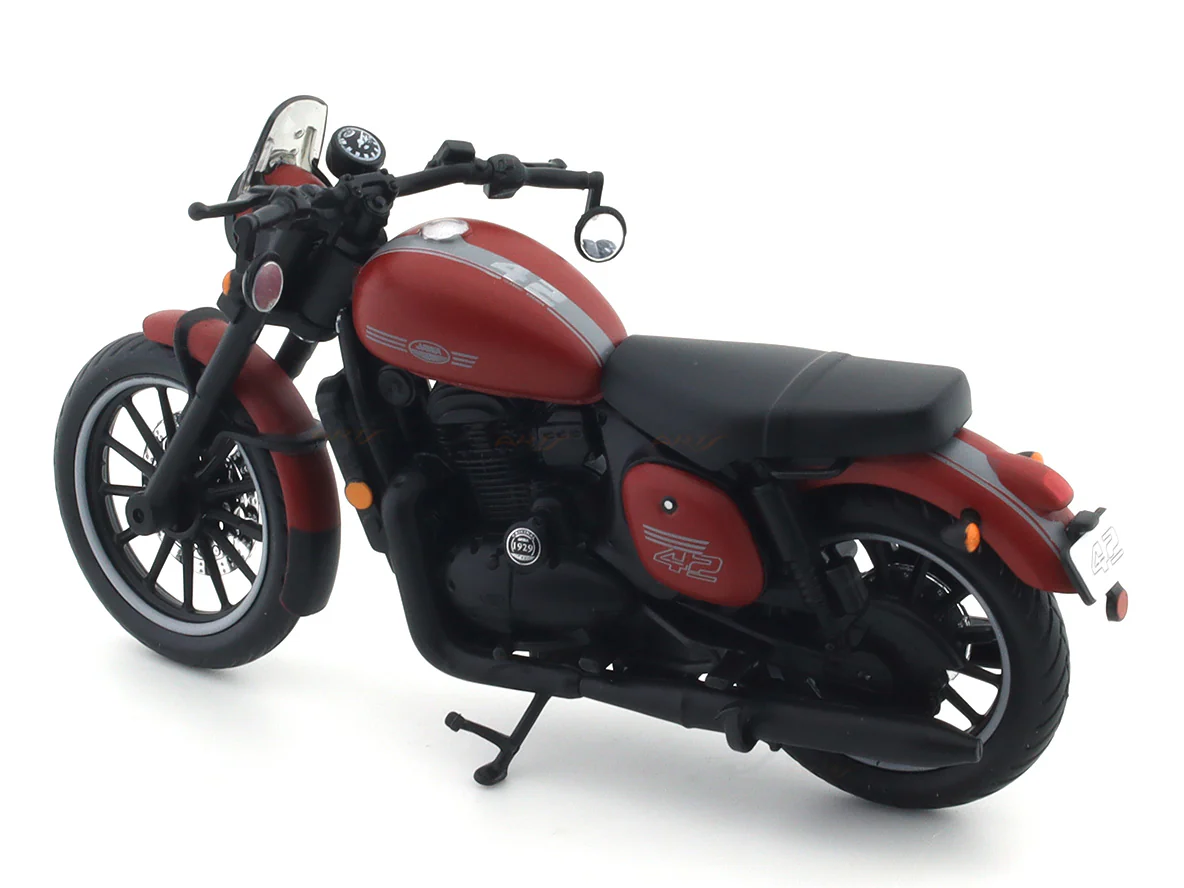 Jawa 42 red 1:18 Maisto licensed diecast scale model bike collectible - Image 10